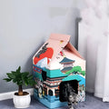 Foldable corrugated paper cat scratching board with Nagoya design for indoor cat claw maintenance