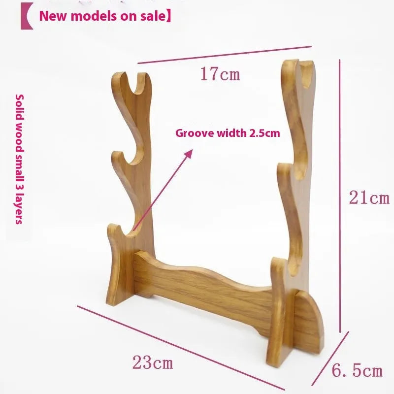 Chinese style solid wood wall bracket available in one, two, three, or four layer configurations.
