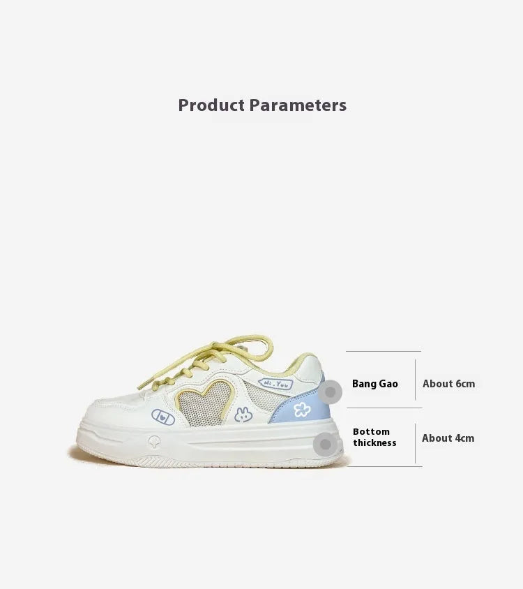 Meow Rabbit Sea Salt Cheese coloured mesh casual sneakers with cross-strap detail and rubber sole