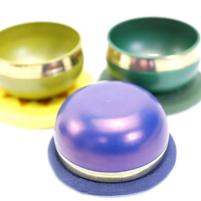 8cm handmade Himalaya singing bowl in colourful options for yoga meditation percussion instrument