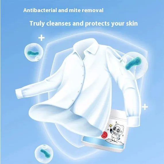 Biological enzyme bubble powder laundry detergent bottle with active oxygen formula for stain removal