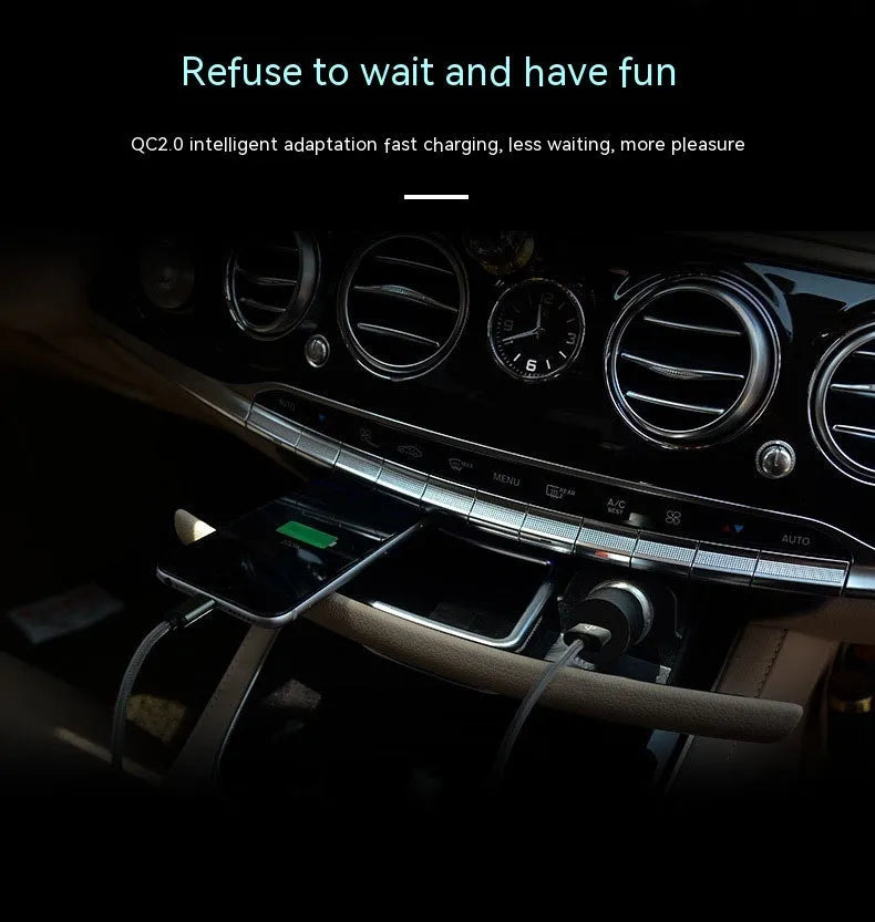 White QC30 single port USB car charger with QC2.0 fast charge certification