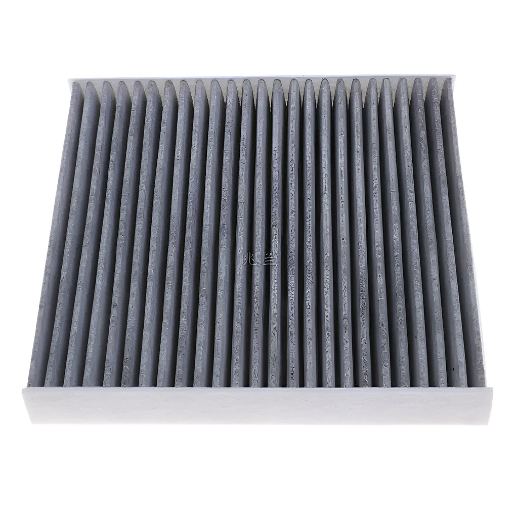 Grey Geely car air conditioning filter element measuring 215mm x 210mm x 30mm
