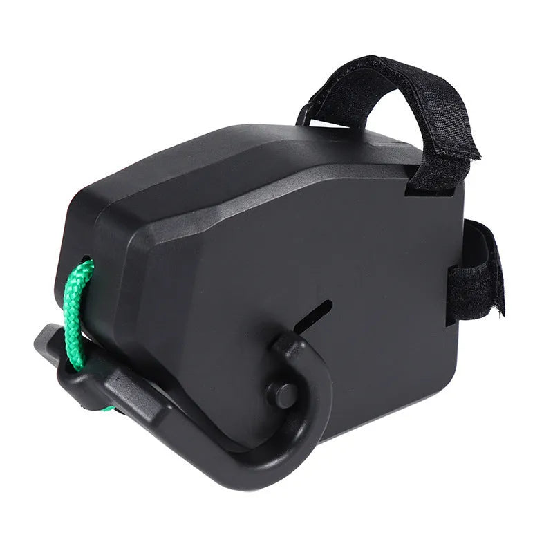 Black plastic and resin mountain bike trailer rope traction device for parent-child bicycle towing