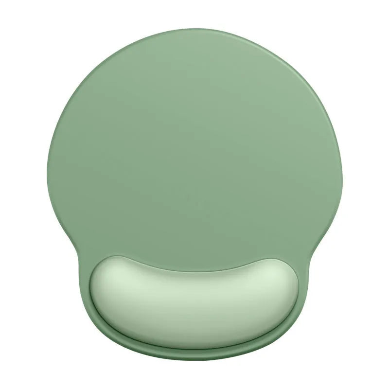 Silicone mouse mat with wristband in gradient colour on desk