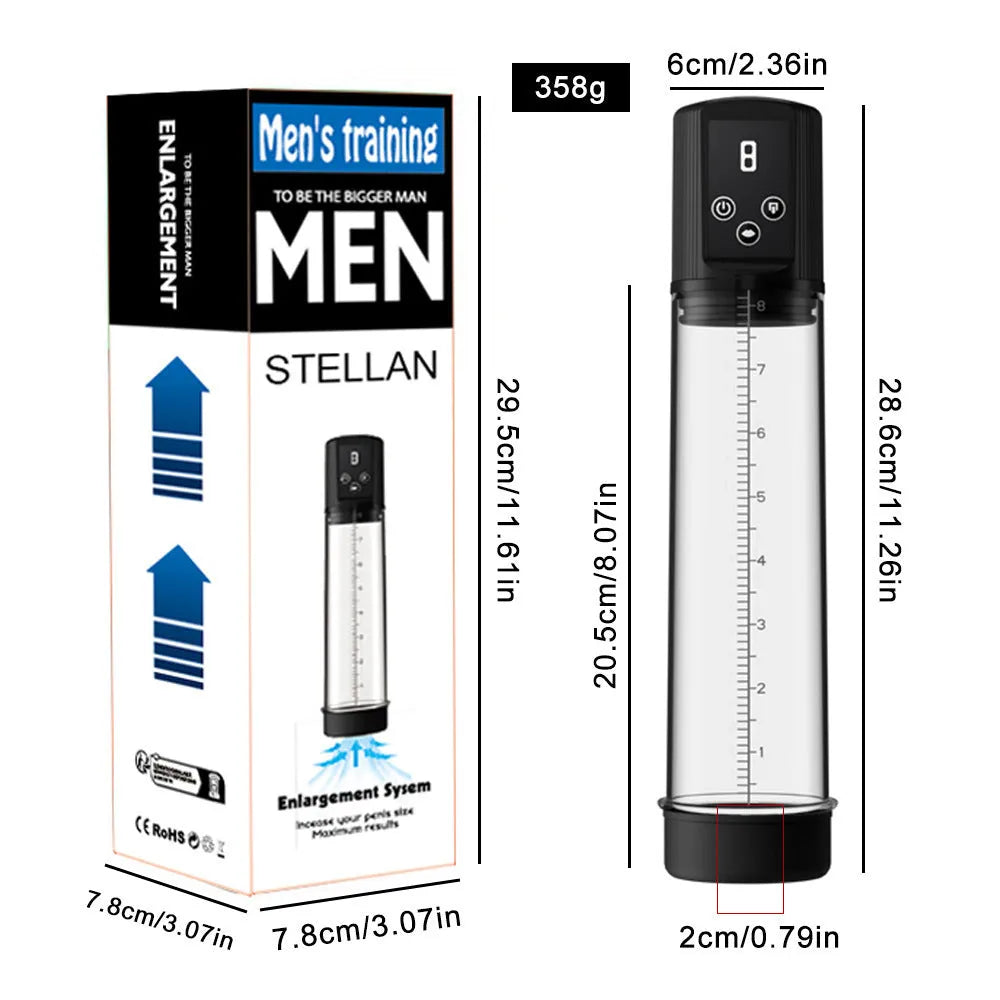 Electric penis pump masturbation device with ABS and TPE construction and negative pressure stretching function