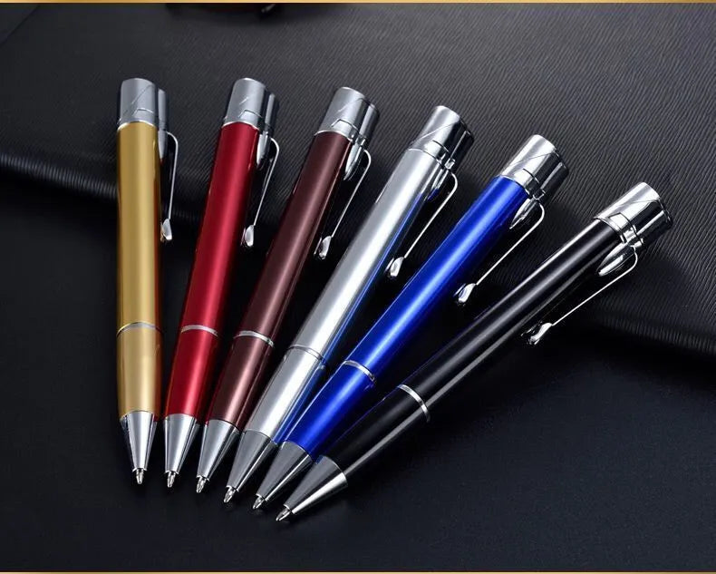 Metal pen lighter with windproof turbo jet flame in multiple colour options