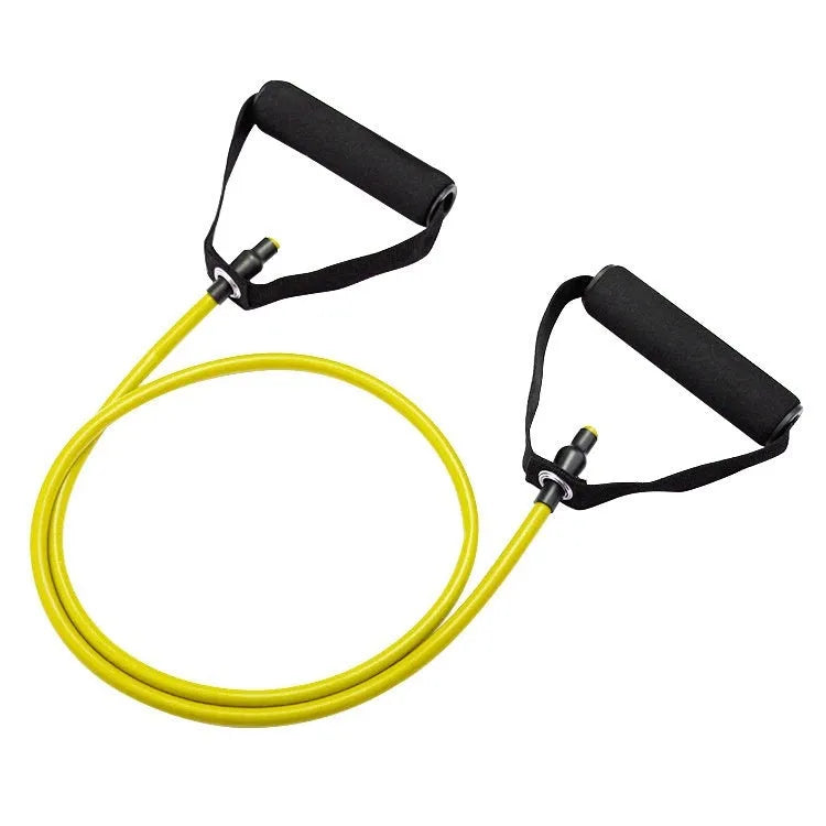 Adjustable chest expander with TPE tension ropes in five colours representing 10LB to 30LB resistance levels