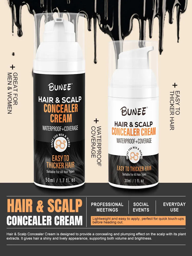 30ml hair thinning cover concealer pomade bottle for scalp nourishing and coverage