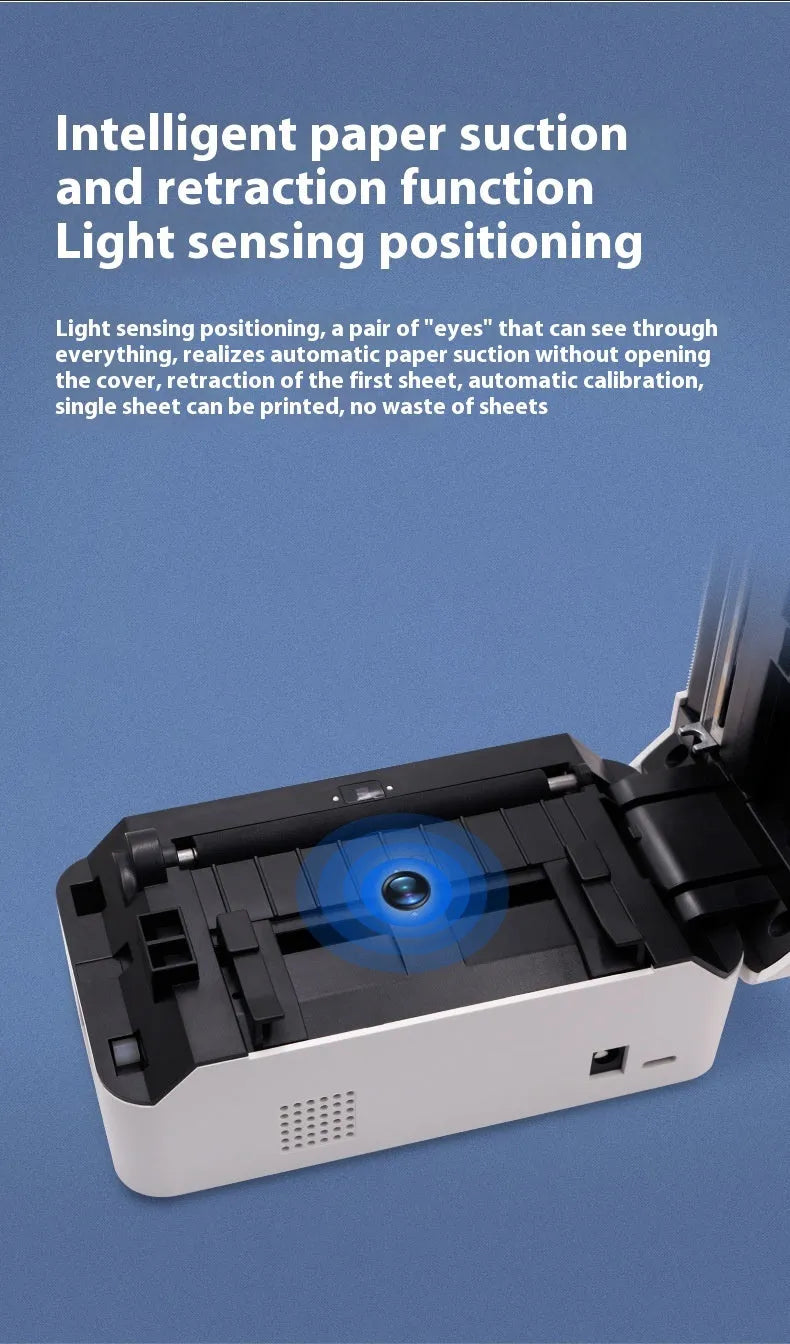 Thermal express single electronic surface printer with compact dimensions and Bluetooth connectivity