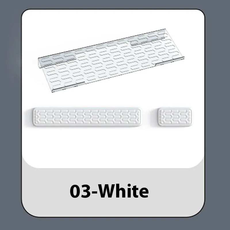 Double-sided keyboard and mouse pad with memory foam wrist support in various colours