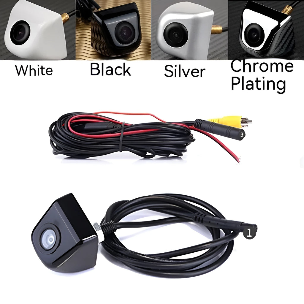 HD night vision waterproof car reversing camera with metal shell in black colour