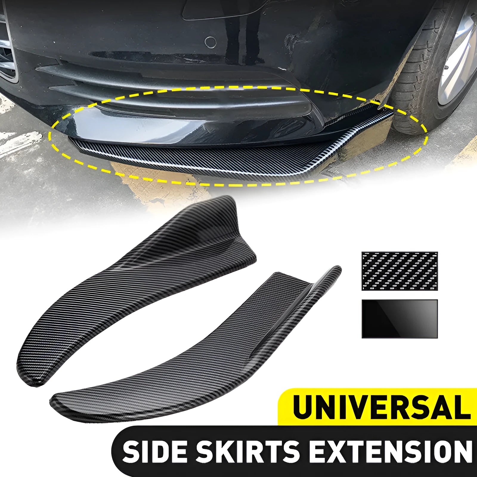 Front and rear car deflector light kit for General Motors vehicles