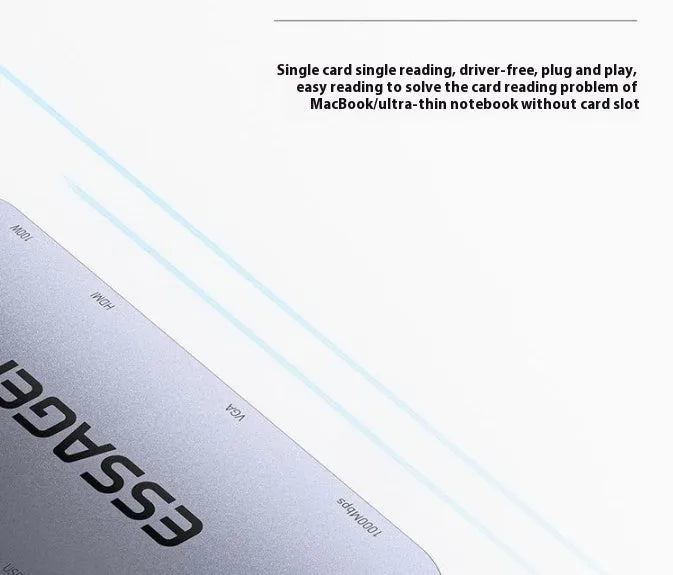 11-in-1 USB-C expansion docking station with Gigabit Ethernet port and 20cm cable