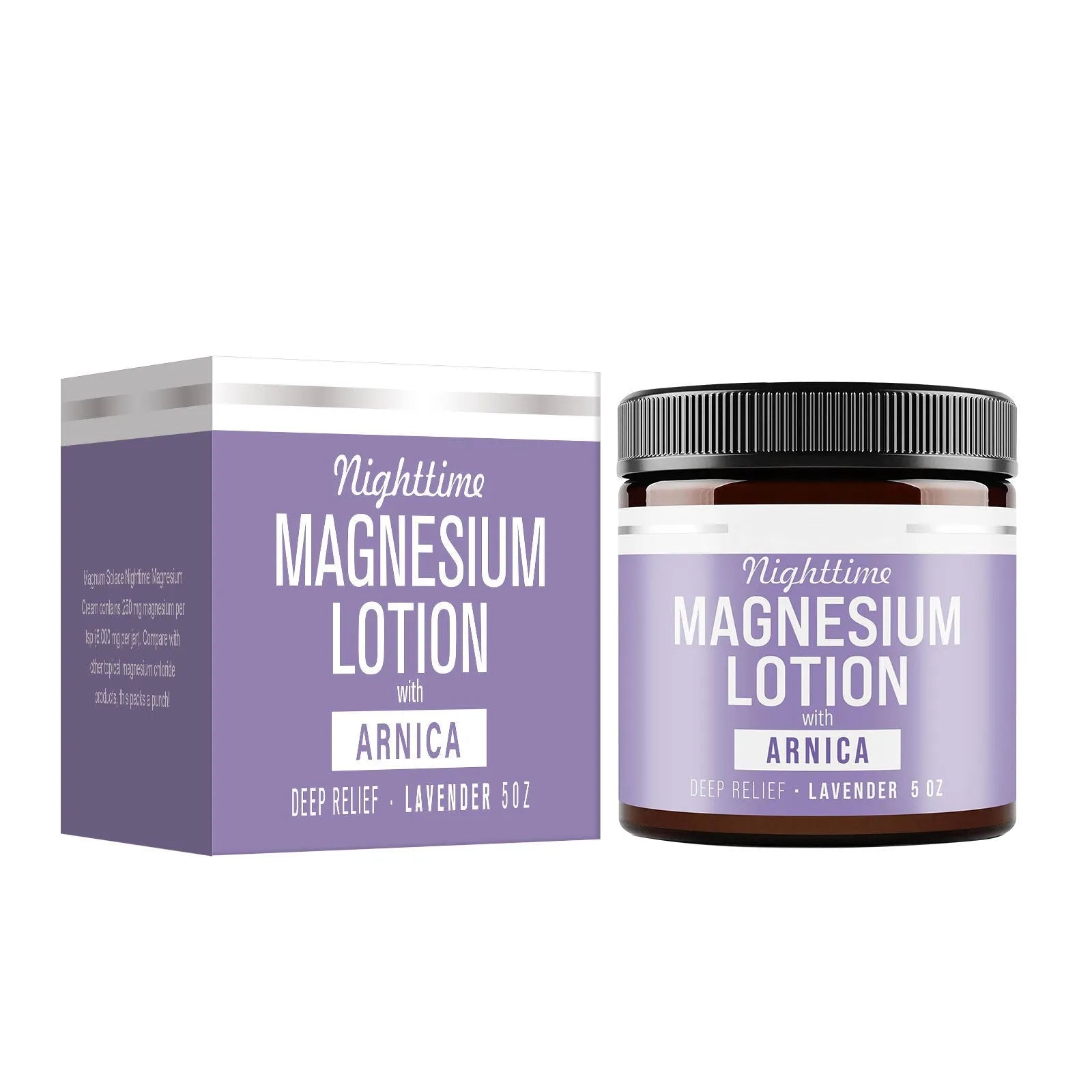 150ml jar of magnesium body butter cream for skin moisturising and soothing.