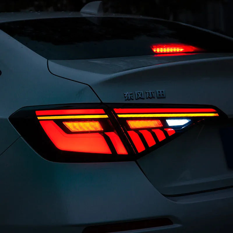 11th generation Honda Civic modified LED tail light assembly in black and red colour option.