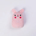 Small colourful plush cat toy with catnip and squeaker for chewing and interactive play