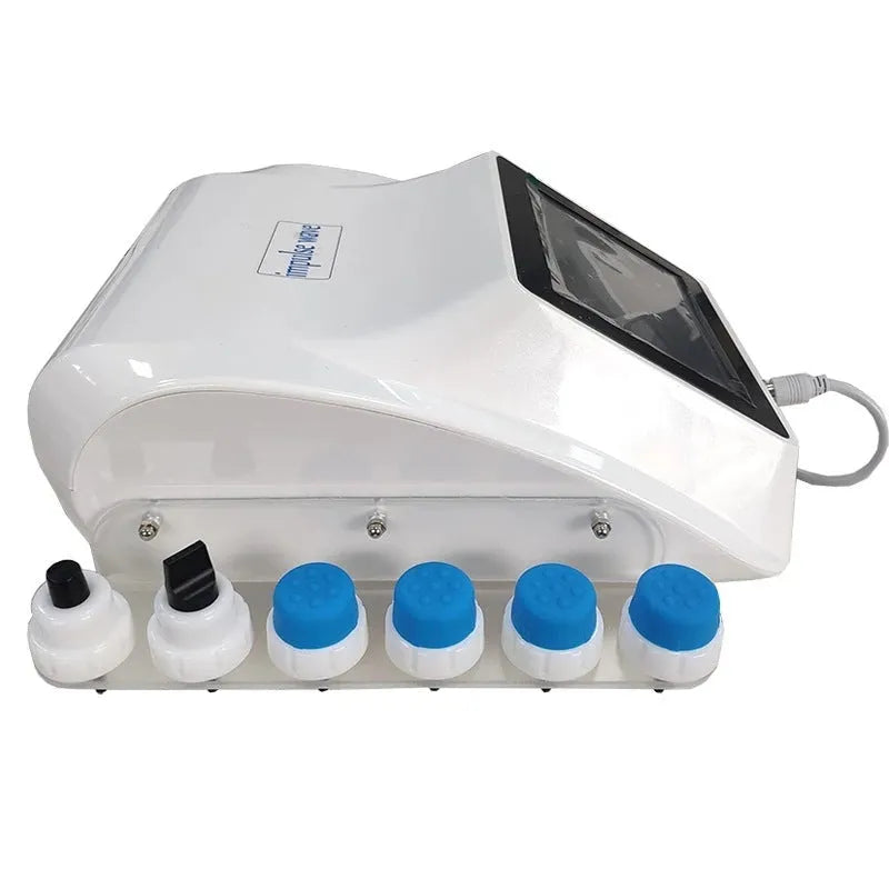 Electromagnetic extracorporeal shock wave physiotherapy instrument with handheld remote control
