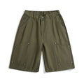 Casual wide-leg cropped workwear pants in micro-elastic fabric available in three colours
