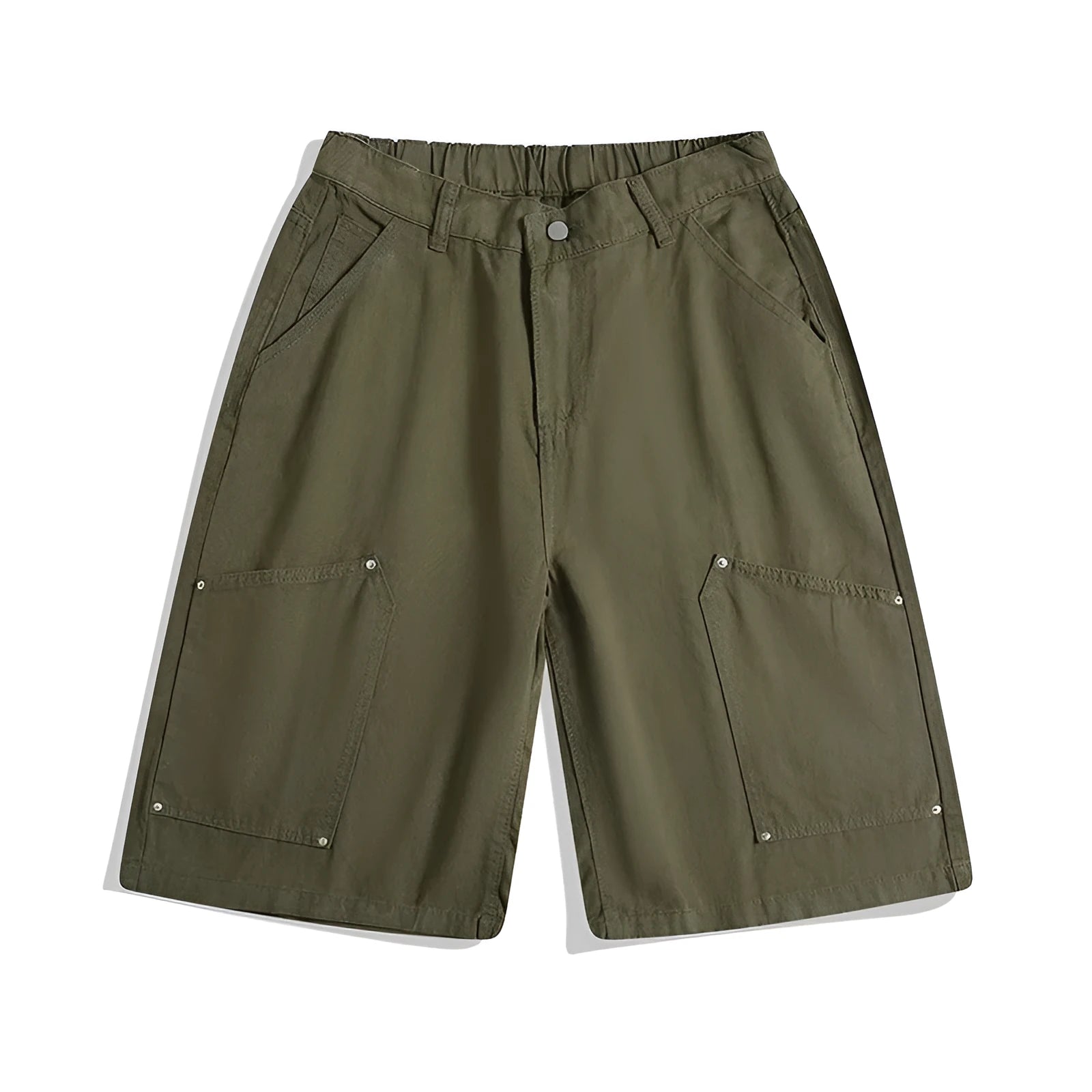 Casual wide-leg cropped workwear pants in micro-elastic fabric available in three colours