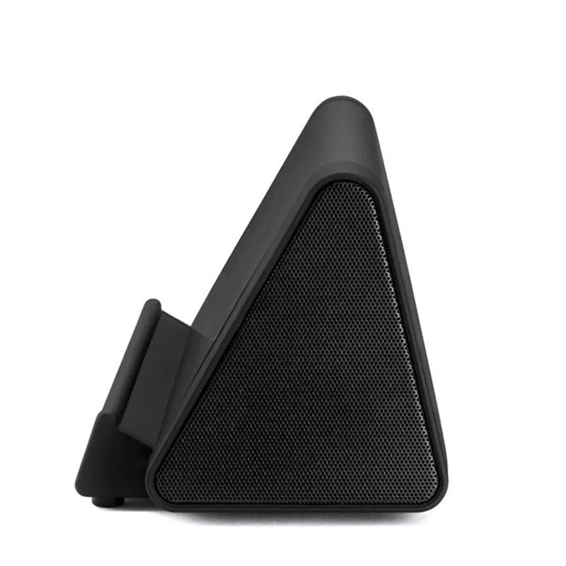 Black and white wireless mini Bluetooth speaker with rechargeable battery for phone and computer audio