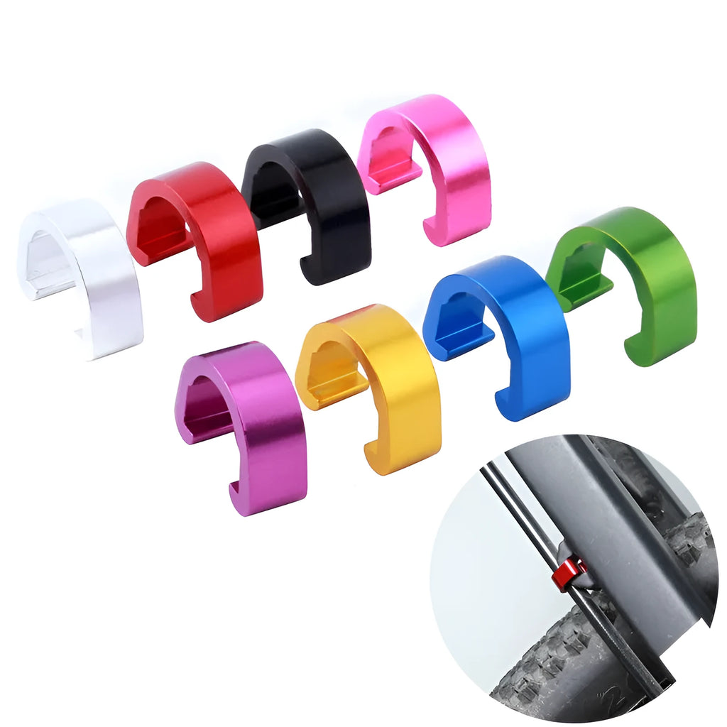 Aluminum alloy C buckle hardware in multiple colours with 10.2mm x 13mm x 5mm dimensions