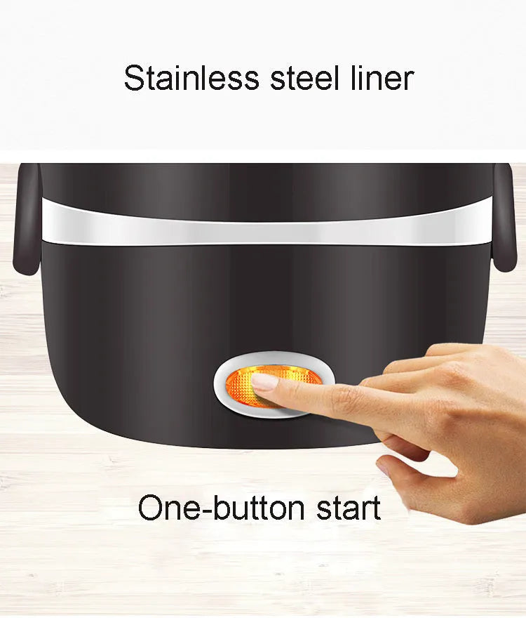 USB-powered multi-function lunch box heater in two-layer and three-layer sizes
