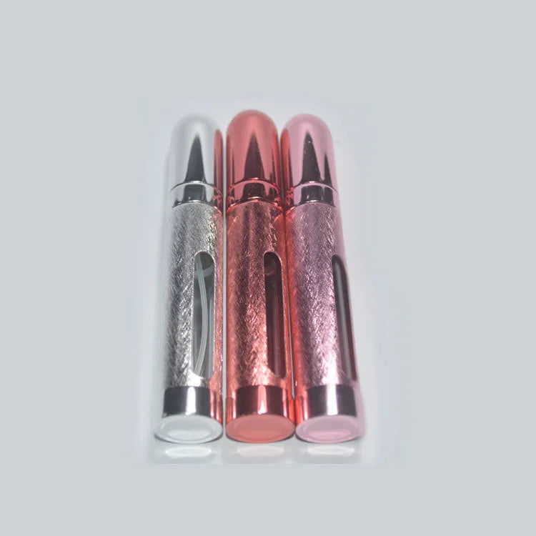 12ml aluminium portable perfume bottle with glass liner in assorted colours