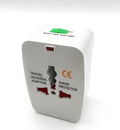 Universal travel plug adapter converter on a white background