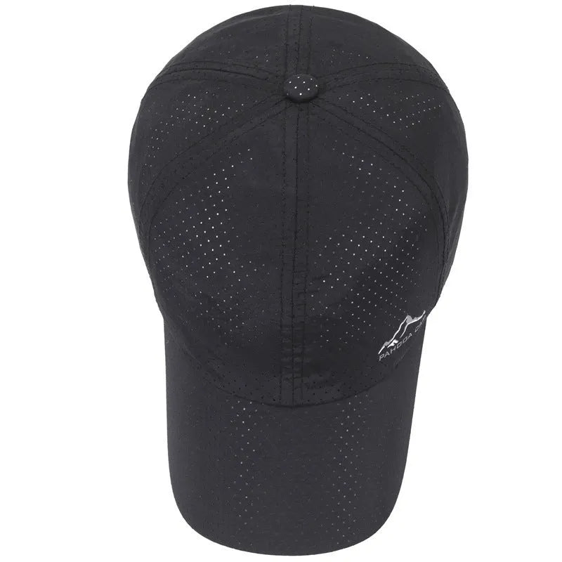 Adjustable Korean-style polyester baseball cap in Army Green colour on a white background.
