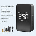 Wireless digital display inflator pump with four nozzles and carrying bag