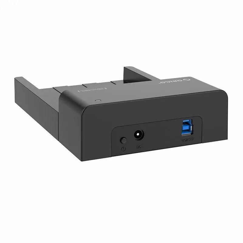 Black universal hard drive box for 2.5 inch and 3.5 inch SATA hard drives with data cable