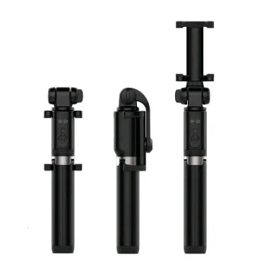 Bluetooth tripod selfie stick with aluminium telescopic rod and phone bracket