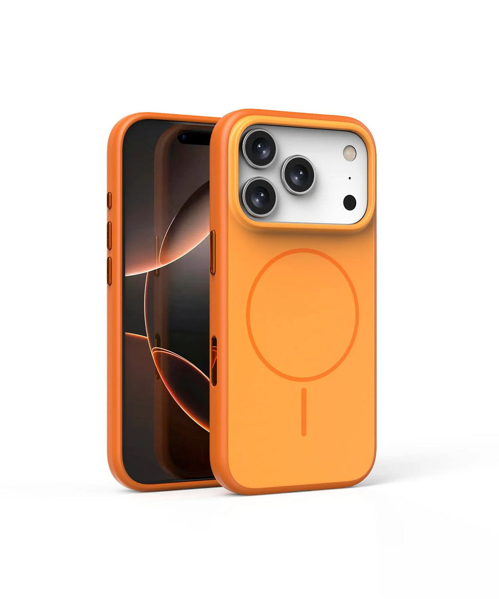 Magnetic AI photography button phone case for iPhone 16 and 17 in blue colour