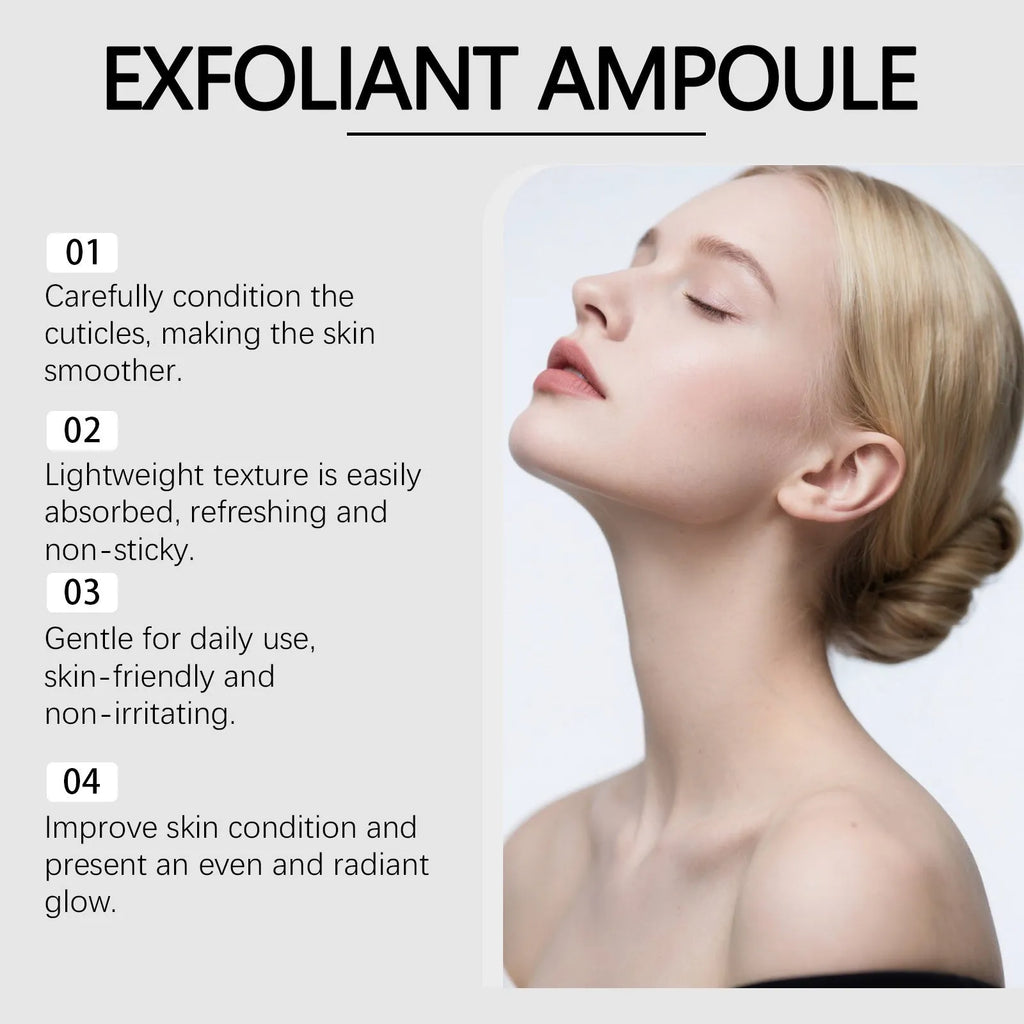 80ml bottle of facial exfoliating liquid with salicylic acid and hyaluronic acid