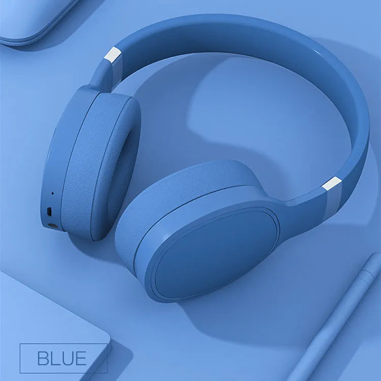 Wireless Bluetooth headset in black colour with adjustable headband and memory foam ear cushions