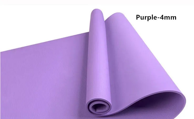 EVA yoga mat in choice of colours with 4mm or 6mm thickness options for fitness exercises