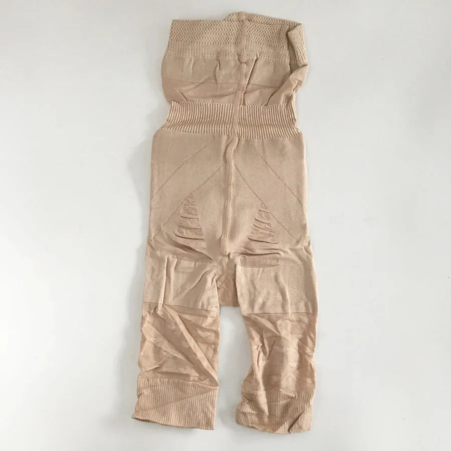 Women's seamless high waist shapewear shorts for tummy control in black and nude colours