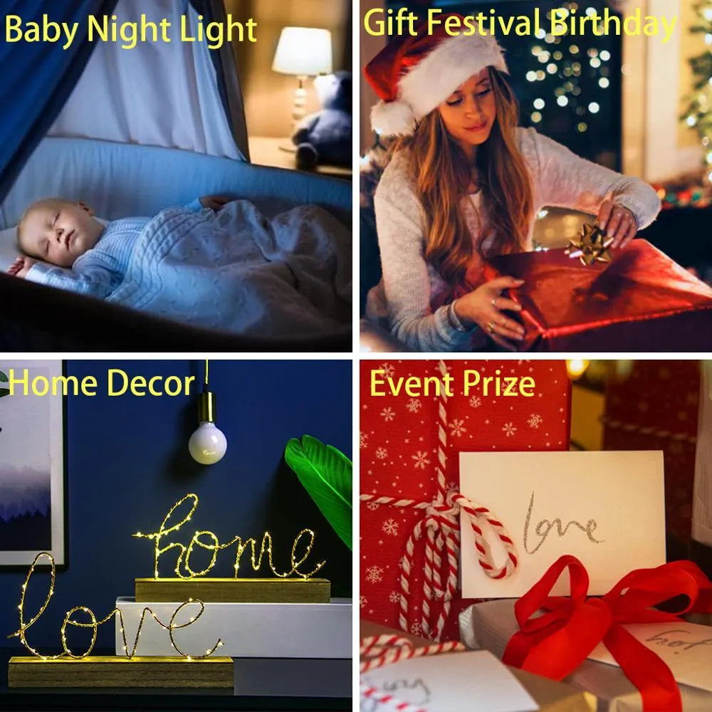 Acrylic 3D night light with European design showing dimensional lighting effects and colourful black base
