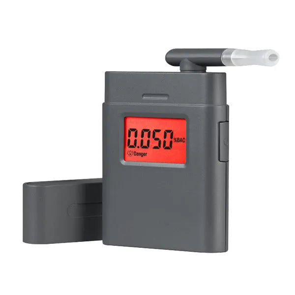 Black AT-838 professional breath alcohol detector for checking drivers.