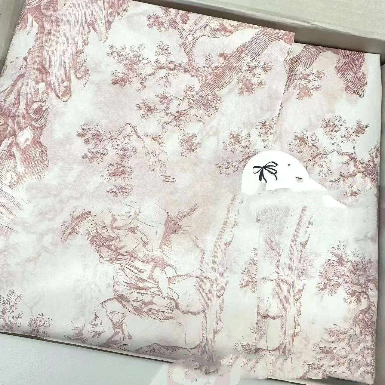 French MG tissue paper sheet in retro pink purple colour, 50cm by 70cm