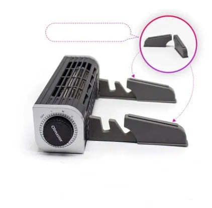 Black aluminium notebook cooling pad with dual fans, shown at 294mm width.