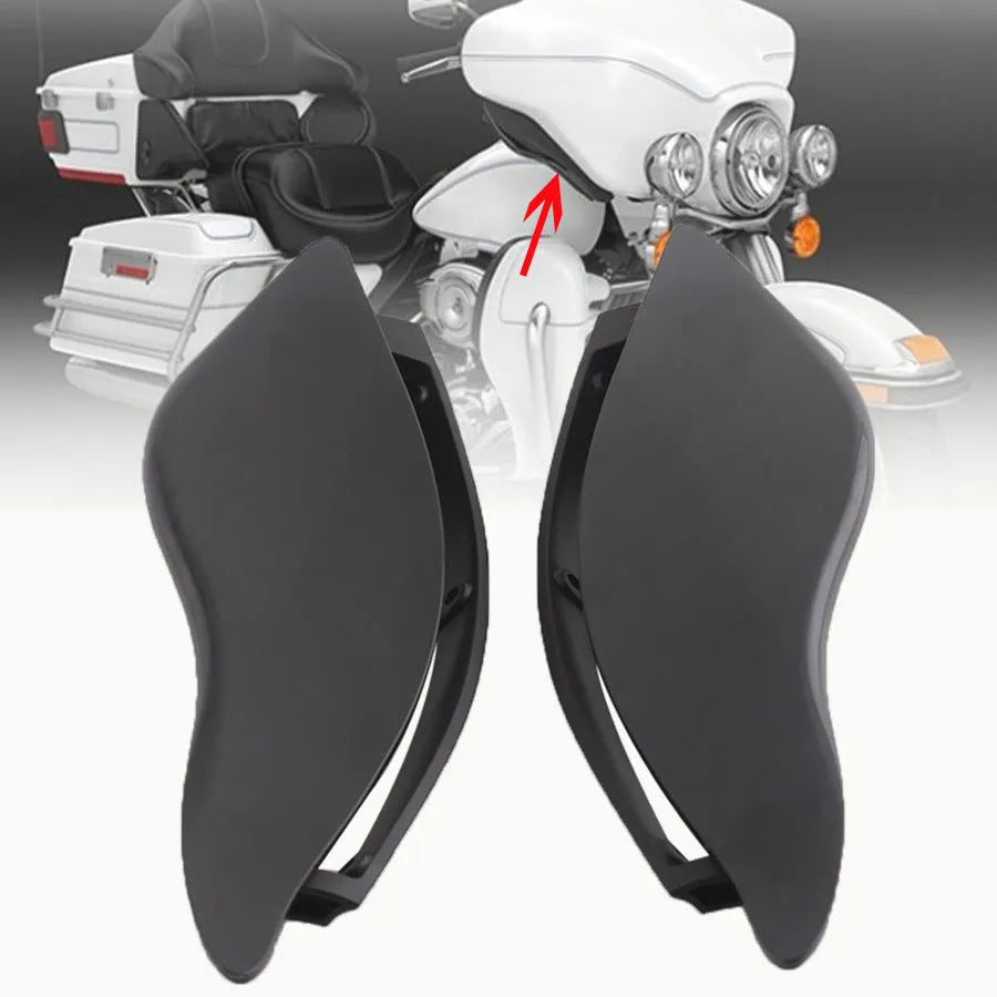 Harley Davidson Gliding wind deflector side wing set in ABS plastic for three-wheel motorcycle wind protection