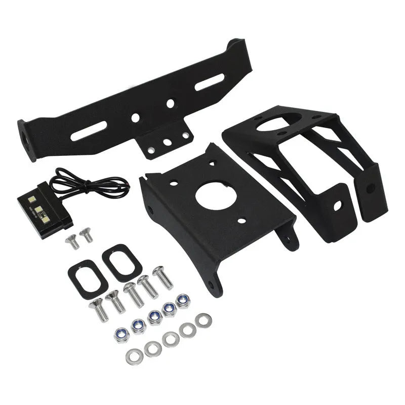 Black aluminium alloy short tail licence plate bracket for Honda motorcycles