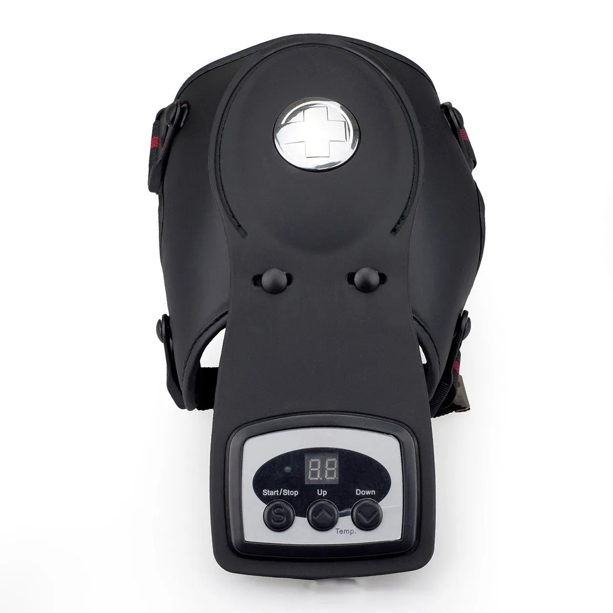 Portable infrared knee and shoulder massager with adjustable temperature control and therapy pads