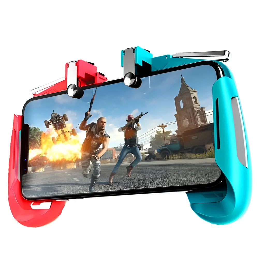 OEM mobile game controller handle in black, blue, or white colours for smartphone gaming