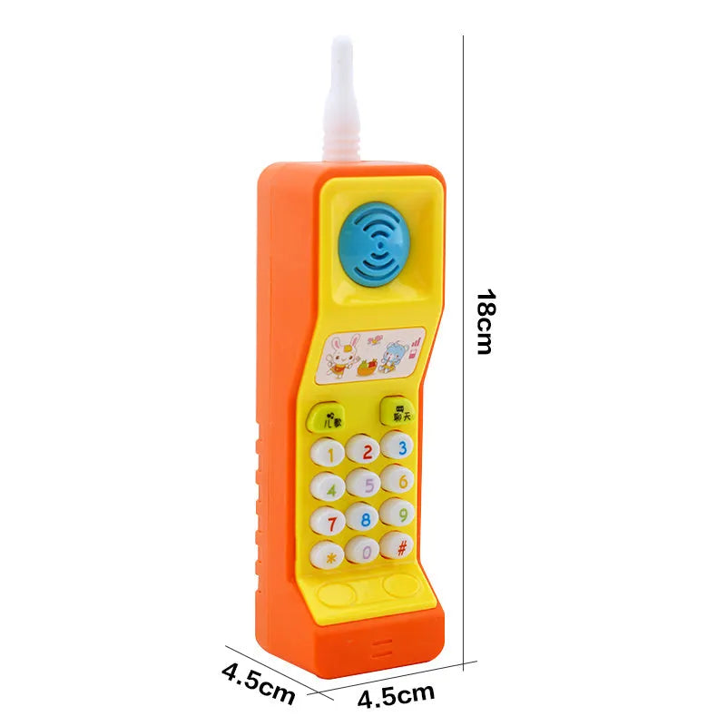 Cartoon animal children's educational toy with sound and light features for age 3 plus