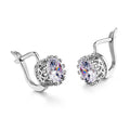 Korean retro crown ear clip earrings in copper with rose gold and white gold colour options