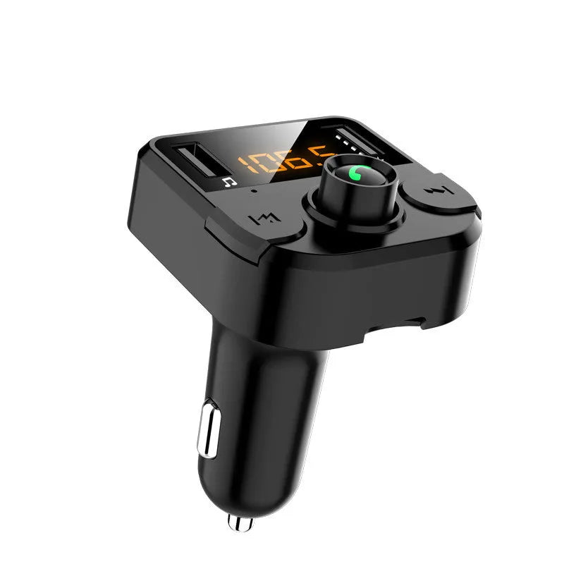 Black BT36B car MP3 Bluetooth player unit for cigarette lighter socket.
