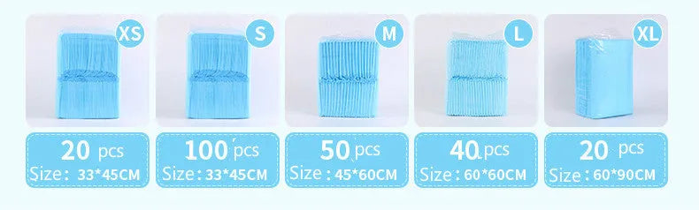 Teddy thickened pet diaper pad made from PE and non woven fabric, available in sizes XS to XL